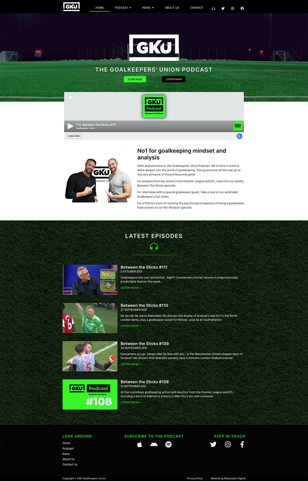 goalkeepers' union website november 2021